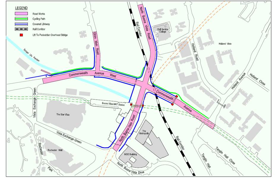 Map of Area on the Upcoming Works